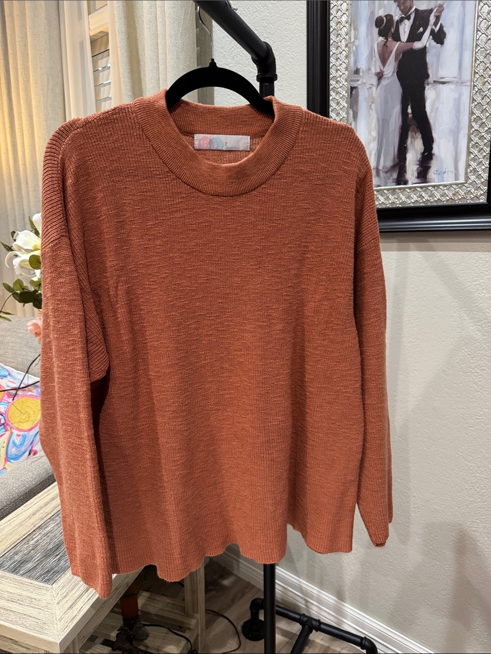 Free People Peachy Crewneck Knit Sweater